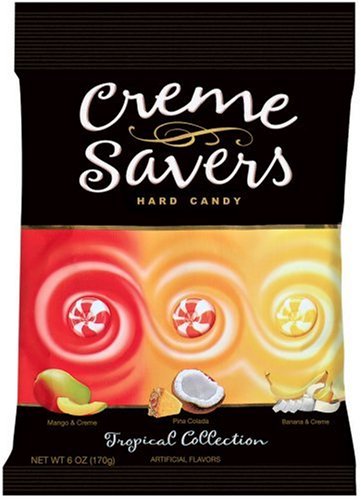 Crème Savers Hard Candy Tropical Collection, 6-Ounce Bags (Pack of 12) by Creme Savers