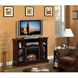 Advantage Bancroft Electric Fireplace in Roasted Mahogany
