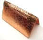 New Christian Audigier Faux Leather Bi-fold Wallet Credit Card Holder Check Book Case in Cracked Metailc Orange