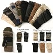 Urban Boundaries Men's Ragwool Convertible Fingerless Glove/Mitten (Available in Sizes S/M or L/XL)