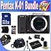 Pentax K-01 16MP APS-C CMOS Compact System Camera [Body] (Black) + Extended Life Battery + 32GB SDHC Class 10 Memory Card + USB Card Reader + Memory Card Wallet + Deluxe Case w/Strap + Shock Proof Deluxe Case + Mini HDMI to HDMI Cable + Accessory Saver Bundle!