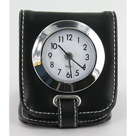 s For The Present - Cuir - Alarme de voyage TAC3 - Fold Up Analog Travel Clock