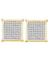 0.50CTW DIAMOND MICRO PAVE EARRING
