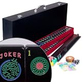 American Mahjong Set with Black Tiles ''Jet Set''