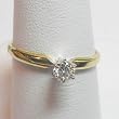 14K Yellow Gold Diamond Engagement/Promise Ring