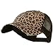 MG Ladies Leopard Print Mesh Canvas Baseball Cap