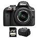 Nikon D3300 DSLR HD Black Camera with 18-55mm Lens, 16GB Card, and Case Bundle - Includes camera, 16GB memory card, and carrying case RS.82699.00