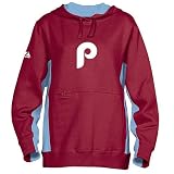 Philadelphia Phillies Women's Pure V-neck Cooperstown Hooded Fleece by Majestic Athletic