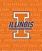 NCAA Illinois Fighting Illini Fleece Blanket College Dorm Accent Throw