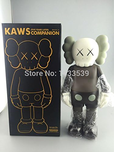 2016 16 Inch Original fake KAWS Dissected Companion Action Figures model With Original Box (Brown)