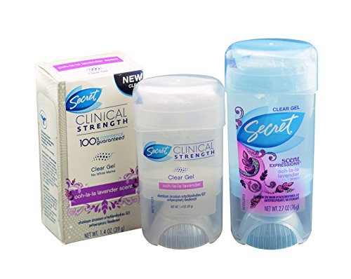 Secret Scent Expressions Anti-Perspirant Deodorant, Crystal Clear Gel 2.7 oz (76 g)