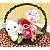 【送料無料】マグネット付き白猫さんとプリザーブド&シルクフラワー(造花)アレンジメント FL-PF-201