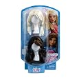 Liv Doll Blond Bob With Blue Tip And Brunette Choppy