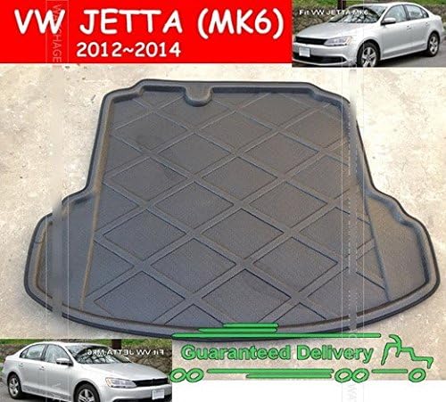 Heavy-duty rubber Durable Trimmable Rear Protector Velour Cover Cargo Trunk Mat Fit For 2012 2013 2014 VW JETTA MK6 (A6) SEDAN