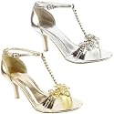 Womens Diamante High Heel Sandals