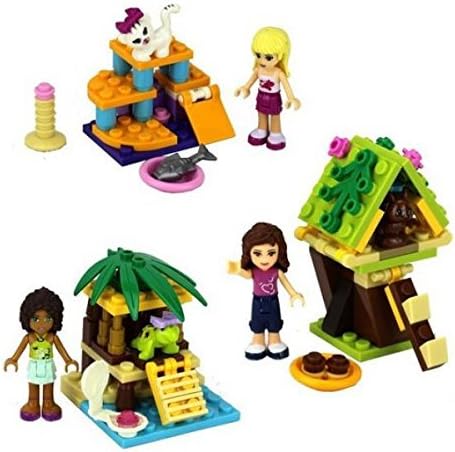 3PCS/LOT Girl Friends Building Blocks Sets Minifigure DIY Bricks Building Blocks Toys PVC Action Mini Figures Toys Compatible With LEGO (WITHOUT original boxes) by Nuchanart