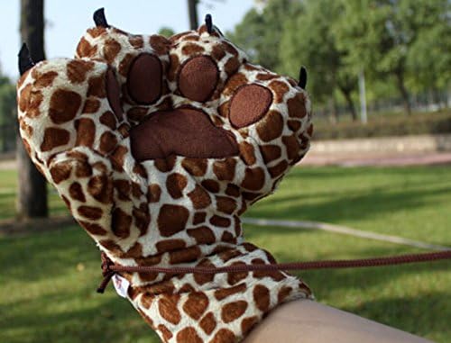 Speaking Life Unisex Cute Deer/lion/monkey/tiger Claw Shaped Gloves Trendy Winter Warm Mittens Children Cartoon Toys (deer claw)