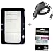Black Color Amazon Kindle 2 E-Book Reader Silicone Rubber Skin Case + Kindle2 Car Charger + FREE Kindle2 Anti Scratch LCD Screen Protector