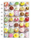 Go Stationery A6 Academic diary Cup Cakes Wire-o Bound Printed polyprop covers