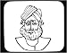 Mouse Pad with man, black and white, hat, Asia, Sikh, turban, beard, India