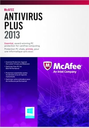 McAfee Antivirus Plus - 3 PC - 2013 (bilingual software)