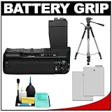 Zeikos BG-E8 Battery Grip for EOS Rebel T2i Digital SLR Camera with (2) LP-E8 Batteries + Tripod + Accessory Kit