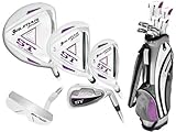 New Orlimar Ladies Right or Left Hand ST Golf Club Set w/Ladies Cart Bag + Driver + 3 Wd + Hybrids + 6-PW + Free Putter; Petite, Regular or Tall Length; Fast Shipping