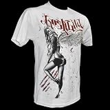 HOSTILITY Mens DARK ANGEL T-shirt- White- XXL