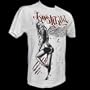 HOSTILITY Mens DARK ANGEL T-shirt- White- XXL