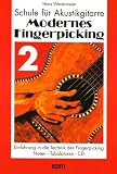 Schule f&uuml;r Akustikgitarre: Modernes Fingerpicking 2 - Einf&uuml;hrung in die Technik des Fingerpicking - Noten - Tabulaturen - CD.: Schule f&uuml;r .. - Fingerpicking - Noten - Tabulatoren - CD: BD 2 - Hans Westermeier
