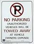 Hy-Ko #702 19x15 No Parking Sign