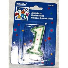 Zahlenkerze mit der Zahl "1"