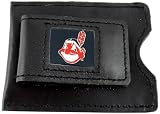 MLB Cleveland Indians Leather Money Clip and Card Case