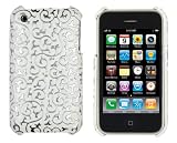 KingCase iPhone 3G & 3GS Hard Case (White & Silver)