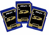 PNY P-SD2GBX3-MF 2 GB Secure Digital Card - 3 Pack