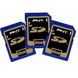 PNY P-SD2GBX3-MF 2 GB Secure Digital Card - 3 Pack