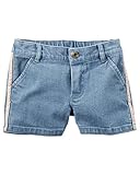 カーターズ Carter's デニム ショートパンツ キッズ子供服 フレンチテリー綿98% ポリウレタン2% Side-Stripe Denim Shorts 2T (88-93 cm)
