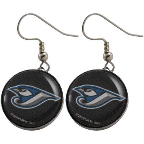 Toronto Blue Jays Ladies Team Logo Charm Drop Earrings
