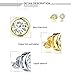 OPK Jewelry Platinum Plated or Gold Plated Round Cut Cubic Zirconia Stud Earrings 5mm/6mm/7mm/10mm