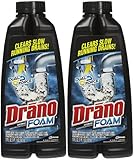 Drano Dual Force Foamer Clog Remover, 17 oz-2 pk
