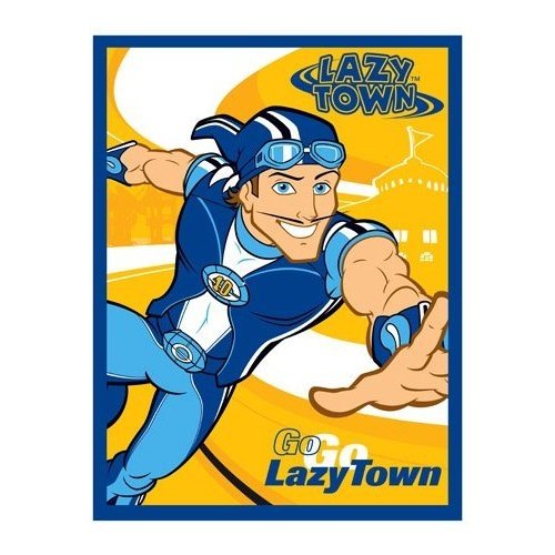 Official Childrens Lazy Town Printed Fleece Blanket (130x180cm)