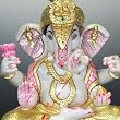 Colorful Marble Ganesh Statue