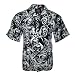 Grim Reaper Skulls All Over Biker Shirt, Death Overdose, Dragonfly