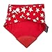 Cheeky Chompers Neckerchew Dribble Bib Stars, Red Stars, One Size