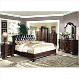 Dasan Panel Bedroom Set in Dark Cherry Size: Queen