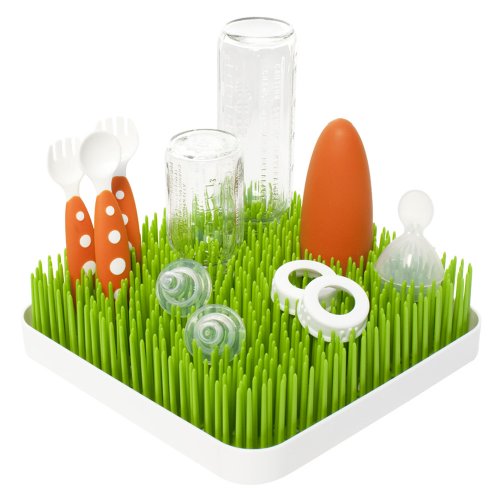 Boon Grass Countertop Drying Rack, Green/White