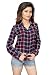 Trendif Red And Navy Blue Poly Modal Viscose Checkered Shirt RS.699.00