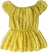 Handmade Toddler Easter Dress - Mimosa Flower Yellow (100% Hand-crocheted)