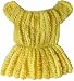 Handmade Toddler Easter Dress - Mimosa Flower Yellow (100% Hand-crocheted)