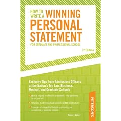 How to Write a Winning Personal Statement for Graduate and Professional School